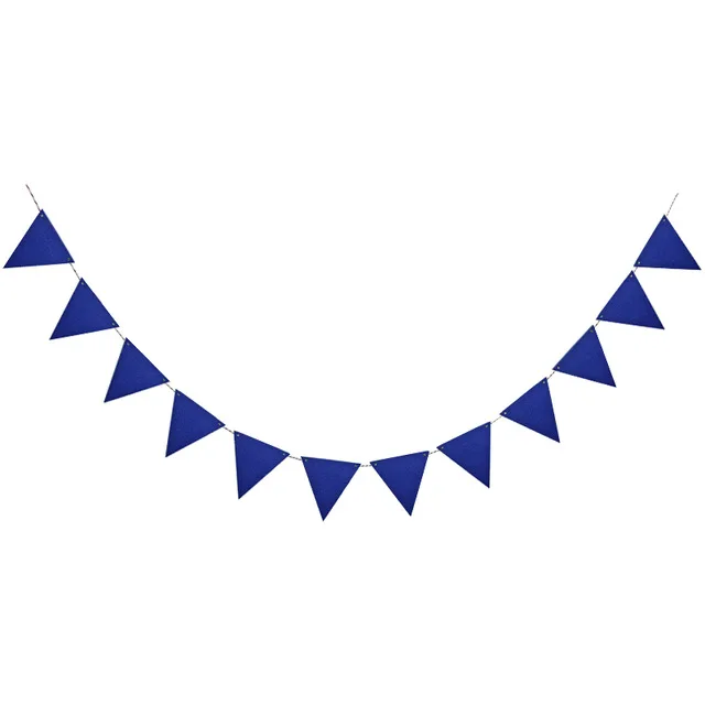 

4M Sky Blue Pennants Blue Bunting Boy's Banner Children's Day Flags Birthday Friends' Bee Wedding Flags Decoration Supplies