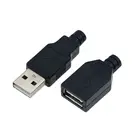 5 шт в упаковке-USB 2,0 Тип женской 4 Pin разъем Пластик крышка DIY разъем адаптера