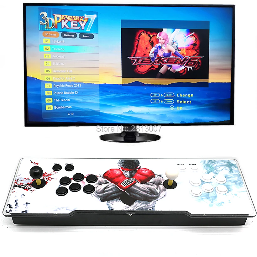 3D Pandora key 7 2650 в 1 аркадная игровая консоль 1920x1080 Full HD 2 игрока аркадная машина Поддержка TF карты, чтобы добавить больше игр - Цвет: J