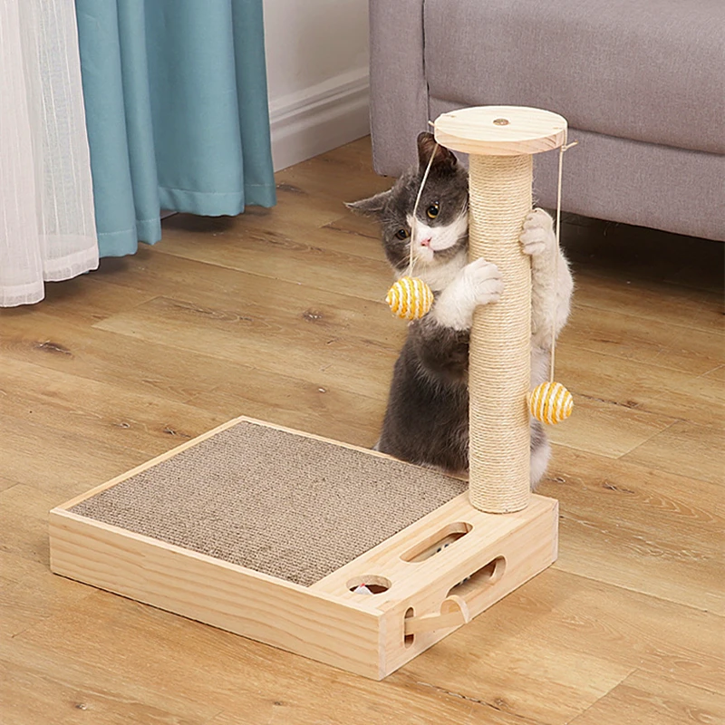 Когтеточка для кошек из гофрированного картона с ударным хомяка игрушка