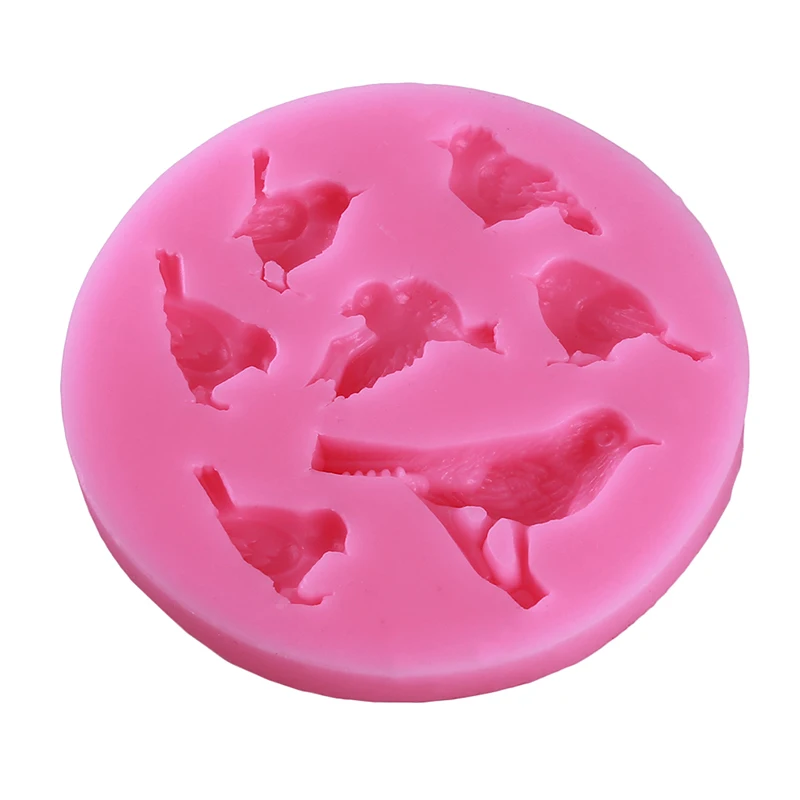 Силиконовая форма для помадки DIY шоколада птичье гнездо голубь красная птица