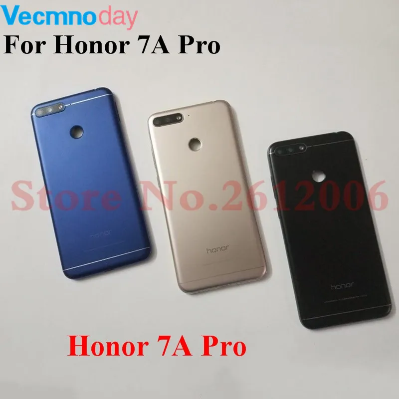 Для huawei Honor 7A 7A Pro 7C чехол-накладка на заднюю панель для телефона чехол на заднюю батарейку+ боковые кнопки+ объектив для вспышки камеры