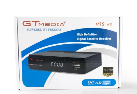 5 шт. GT медиа Freesat gtмедиа v7s DVB-S2 спутниковый ресивер Полный 1080P рецептор PowerVu Biss WiFi 3g Youtube USB PVR