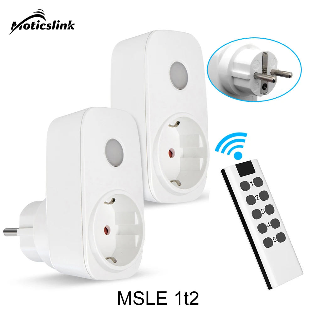 

MSLE Wireless Remote Control Smart Plug 16A EU FR Universal Socket Wall Programmable Electrical Outlet Switch 220v home DIY