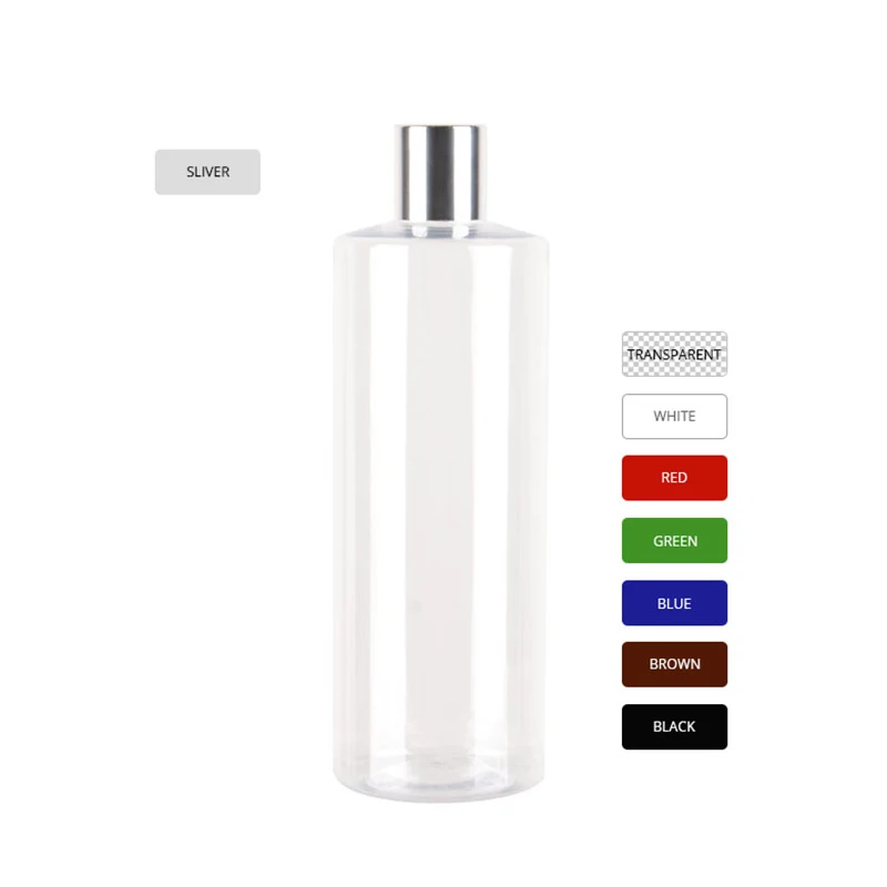 500 мл высококачественные пластиковые многоразовые бутылки с яркими Серебряная