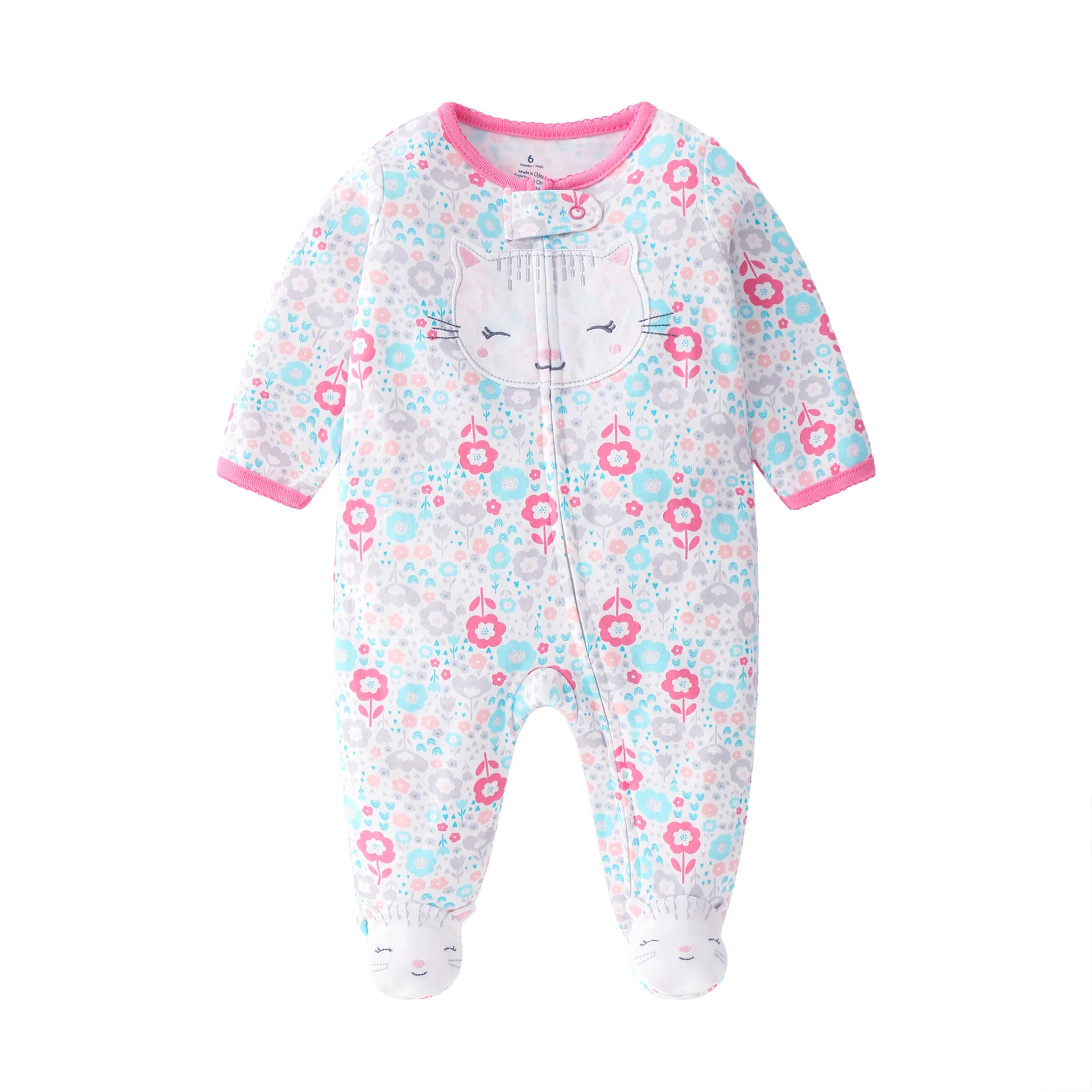 Детский хлопковый комбинезон весенняя одежда для новорожденных маленьких