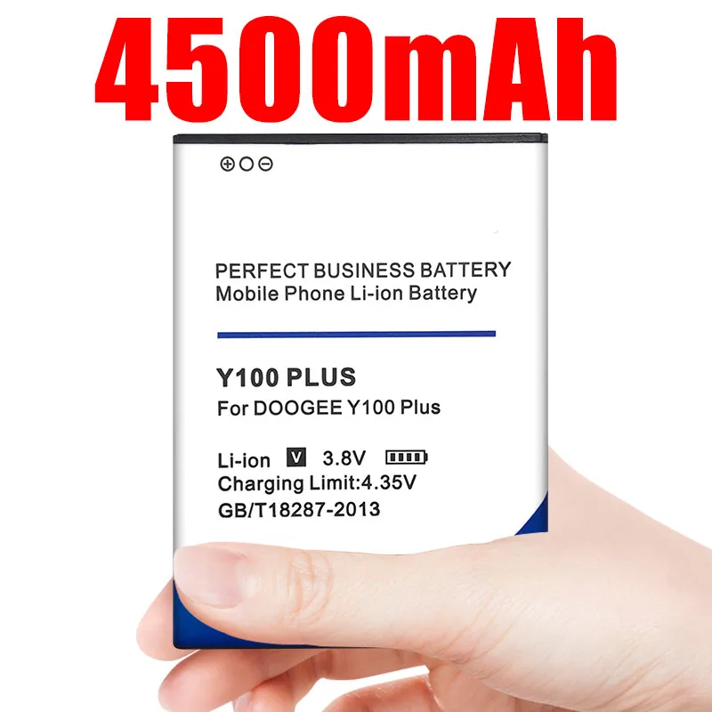 Новый аккумулятор 4500 мАч Y100 Plus Для Doogee Valencia2 Y100Plus мобильный телефон|Аккумуляторы