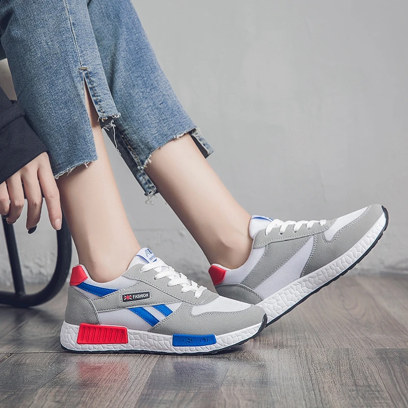 

New Women Shoes Flats Fashion Casual Ladies Shoes Woman Lace-Up Mesh Breathable Female Sneakers Zapatillas Mujer Size 35-40
