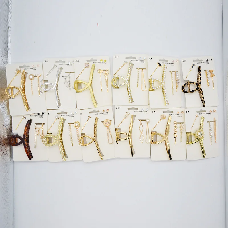 

Бесплатная доставка 2022 Женская металлическая цепочка заколка для волос 925 серьги-гвоздики модные аксессуары для волос для девочек