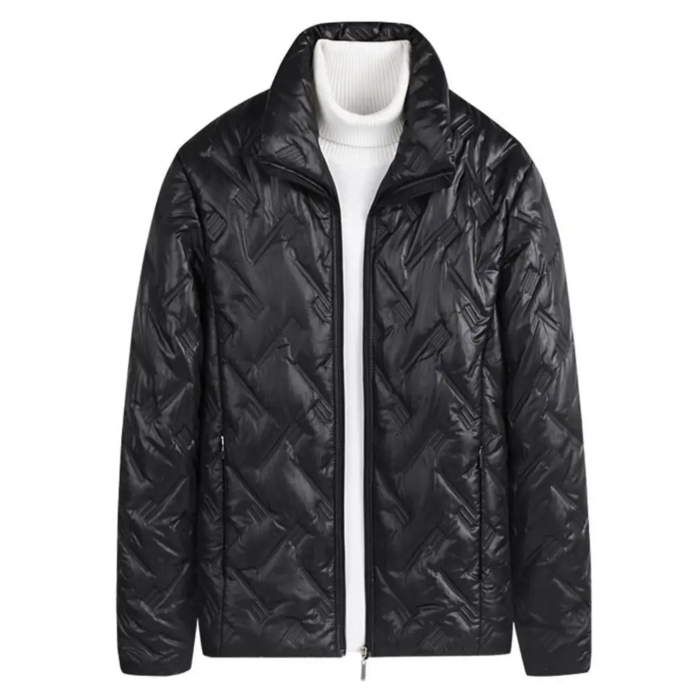 

Coat Solid Winter Collar Jacket Men Color Jacket Zipper jaquetas Male Coat мужская Jacket куртка Winter Men Padded Stand homme J
