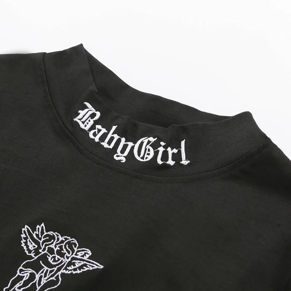 

Autumn bodysuit women turtleneck bodysuit black long sleeve tops women 2020 embroidered romper sexy bodycon body suit ladies