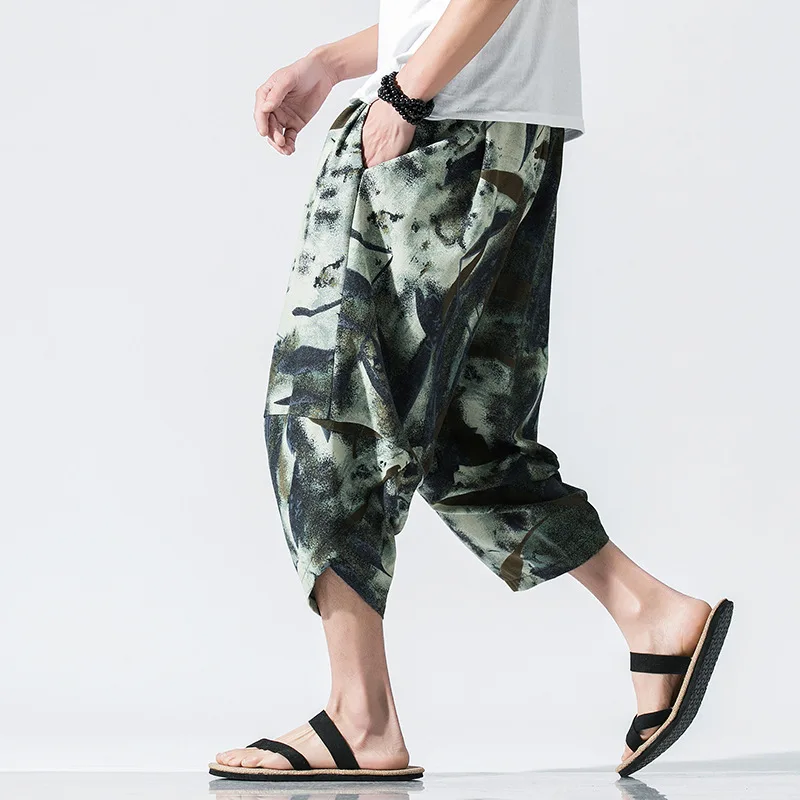 Мужские шаровары в стиле хип-хоп повседневные мешковатые штаны для бега бохо