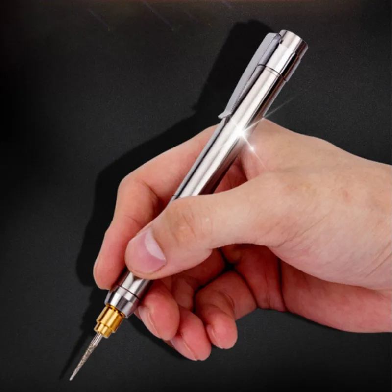 Charging Mini Small electric mill Jade play Metal electric engraving pen Lettering pen Burin Grinding polishing machine enlarge