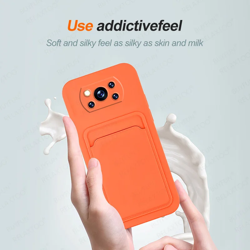 card slot phone case for xiaomi poco x3 pro nfc pokox3 nfc 3x pocco little x3pro x 3 silicone shockproof protector cover fundas free global shipping