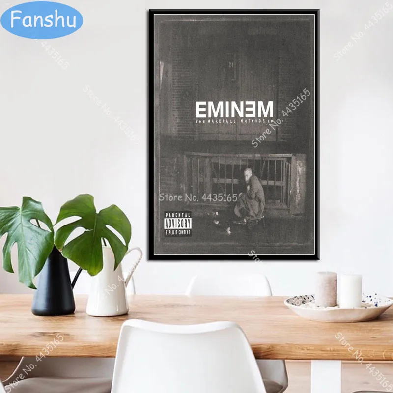 Постер Eminem The Marshall Mathers Rap Hip Hop Star настенная Картина на холсте постеры и принты для