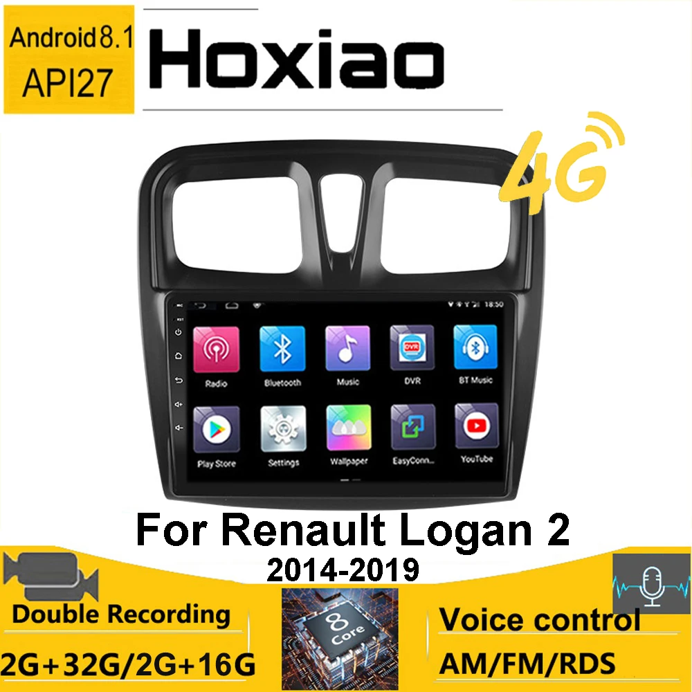 Автомобильное радио 2 DIN Android плеер навигация GPS для Renault Logan 2012 2019 Sandero 2014 2015 2016 2017 2018