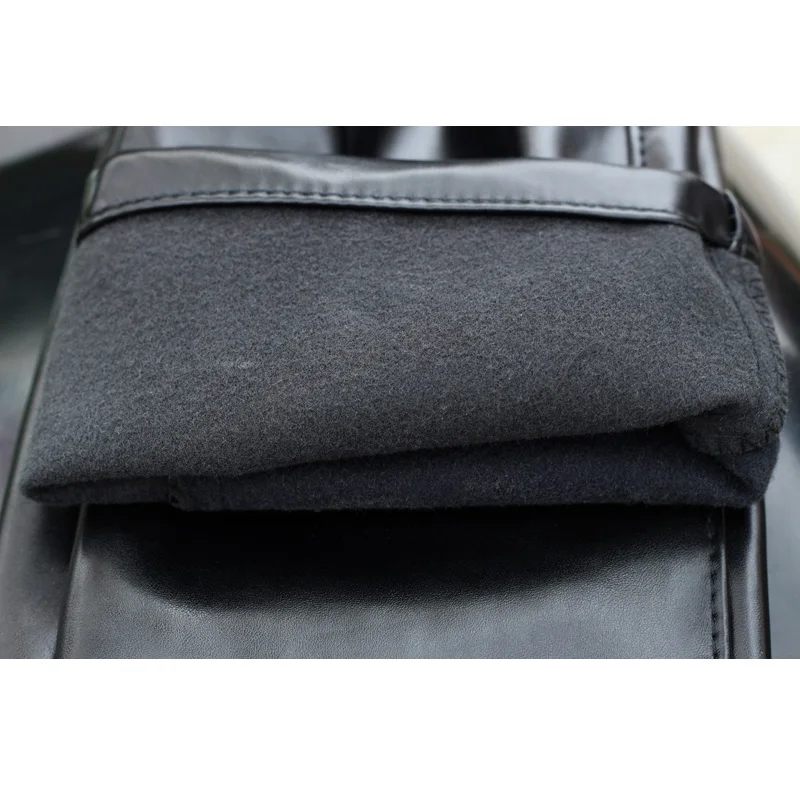 Новые мужские модные повседневные кожаные брюки корейские локомотив