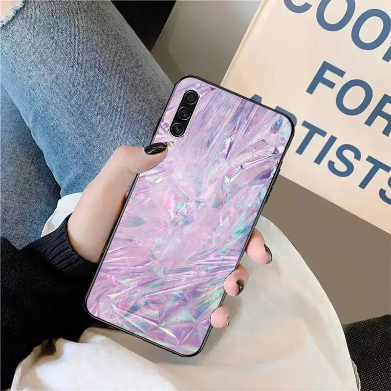 

Crystal Diamond Aesthetic Art Phone Case For Samsung galaxy S 9 10 20 A 10 21 30 31 40 50 51 71 s note 20 j 4 2018 plus