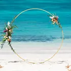 Круглая свадебная АРКА, искусственный цветок, полка, Декор, реквизит для Babyshower, день рождения, воздушные шары, железная подставка, арка