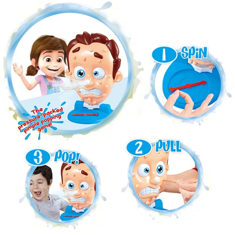 Забавные игрушки Squeeze Acne Toy Popping Puple Pete для родителей и детей настольные игры спрей