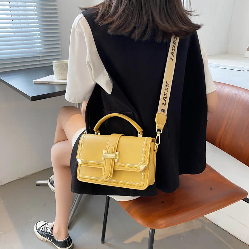 

Super Mini Chain Design PU Leather Flap Bags Crossbody Bags For Women 2021 Candy Color Travel Fashion Shoulder Handbags