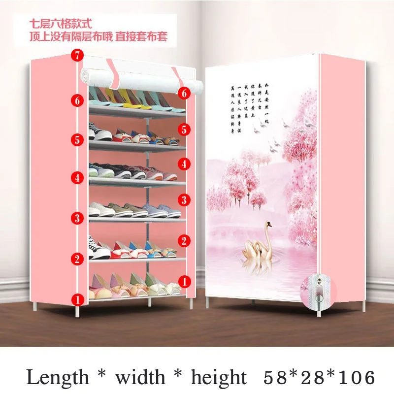 Стеллаж для хранения обуви из нетканого материала прихожей кабинета органайзер