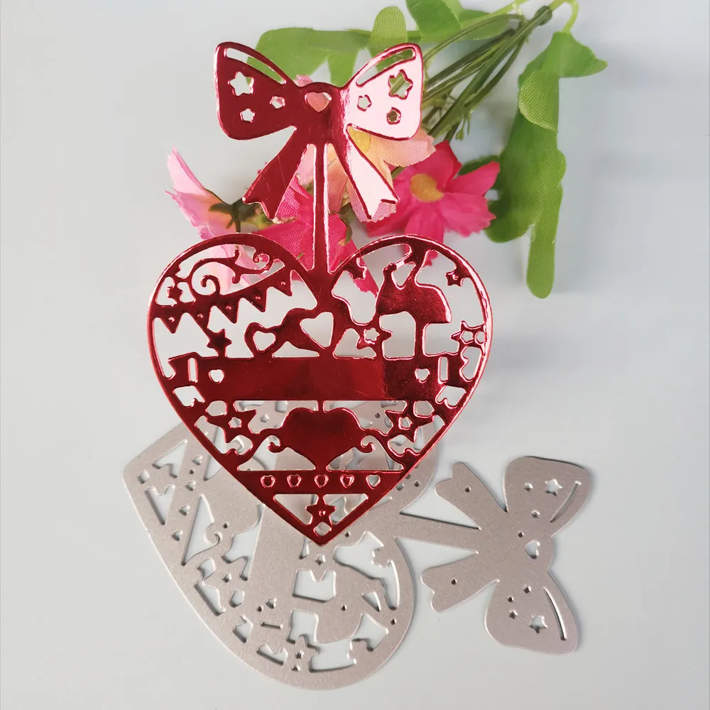 

Металлическая пресс-форма в форме сердца для скрапбукинга