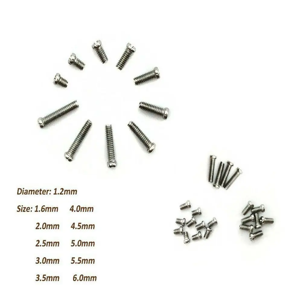 Universal Stainless Steel M1.2 Cross Screws 1.6 - 6.0 Mm Rust Proof and Durable 1 Box of | Обустройство дома