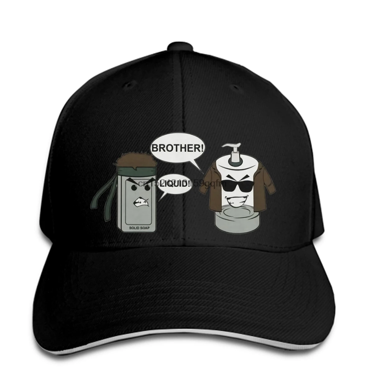 Бейсболка Повседневная металлическая снаряжение однотонная забавная Мужская