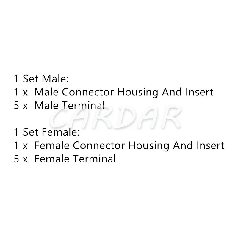 1 Набор 5 Pin 211PC052S0081 211 PC052S0081 мм Водонепроницаемый авто электрический разъем