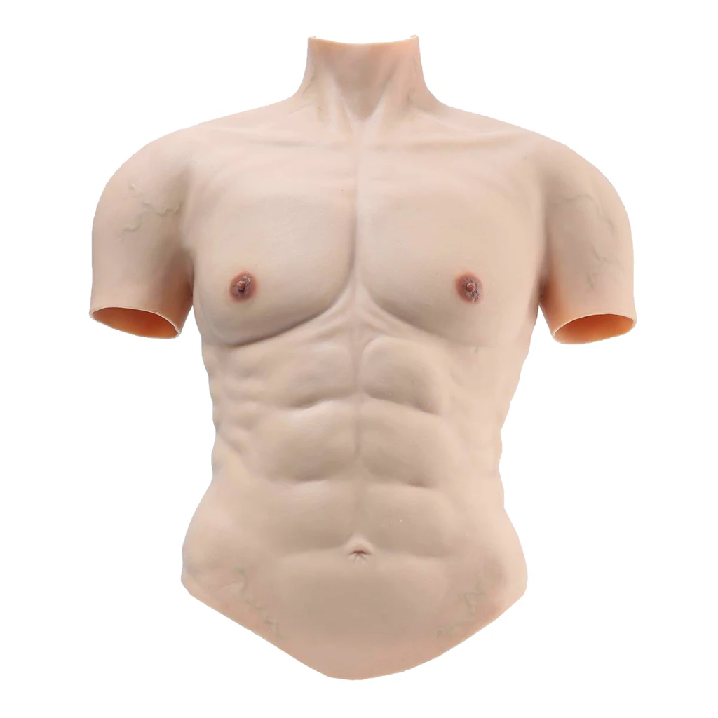 Fake Chest Silicone Muscle Body Muscle Enhance Props Cosplay Masquerade Costume