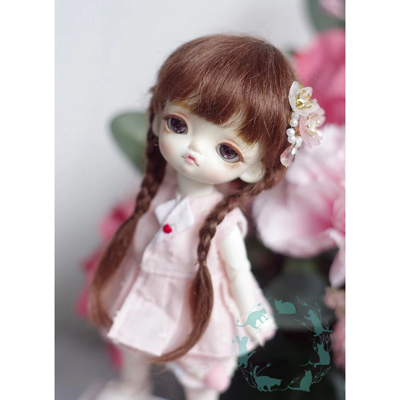 Кукла Bybrana BJD с париком 1/3 1/4 1/6 1/8 1/12 мохеровая редисовая красная оплетка|for dolls|1/4