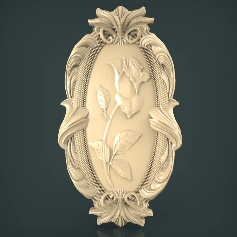 Картина для цветочного декора 3D модель резной фигуры с ЧПУ скульптура в STL пилке