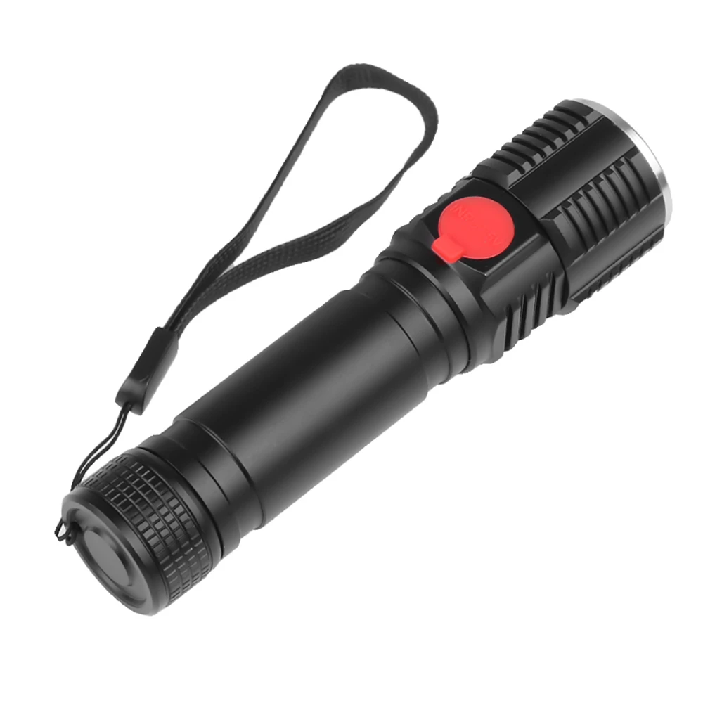 Asafee C18 Мощный T6 светодиодный светильник-вспышка, фонарь с зумом, USB Перезаряжаемый Тактический светильник, походный охотничий фонарь, вспышка, светильник фонарь