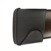 tourbon hunting gun accessories genuine leather rifle gun buttstock slip on recoil pad shotgun shooting shoulder protector pads