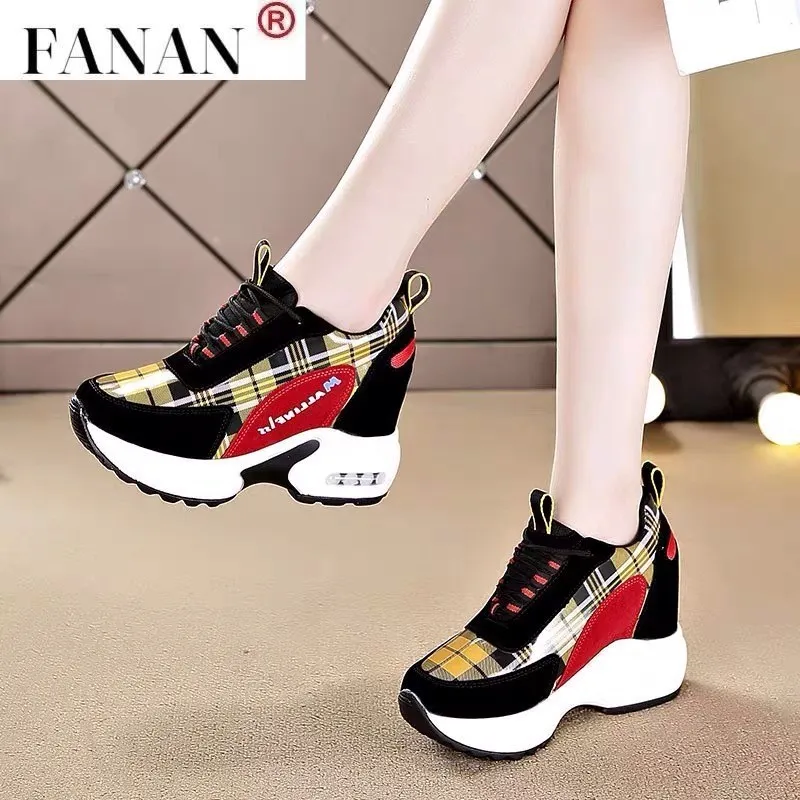 

Women Sneakers 2020 Summer Autumn High Heels Ladies Casual Shoes Women Wedges platform shoes Female Thick Bottom Trainers