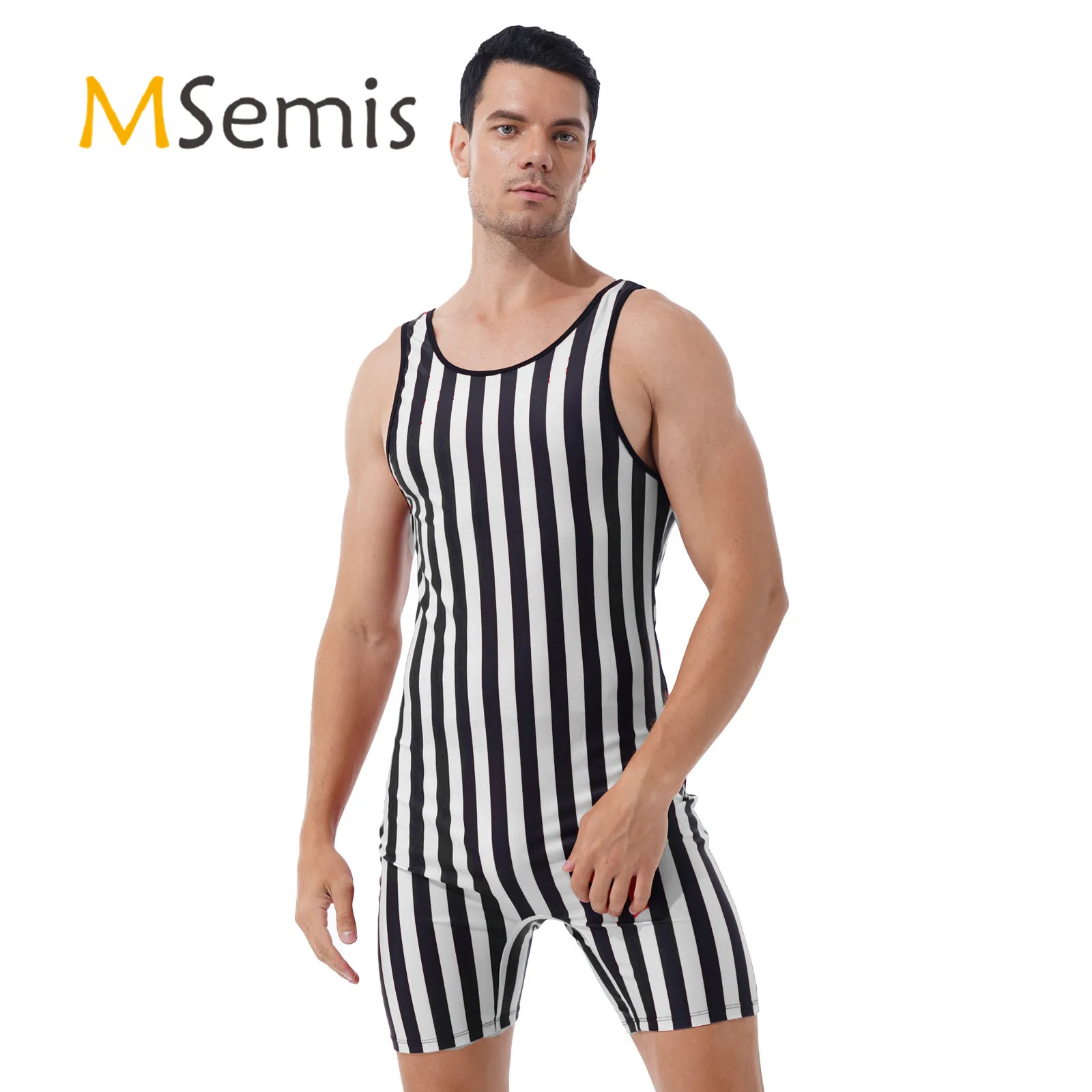 

Swimwear Mens Wrestling Singlet Bodysuit Gymnastic Fitness Outfits Athletic Jumpsuit Weight Lifting Stretchy Leotard Workout