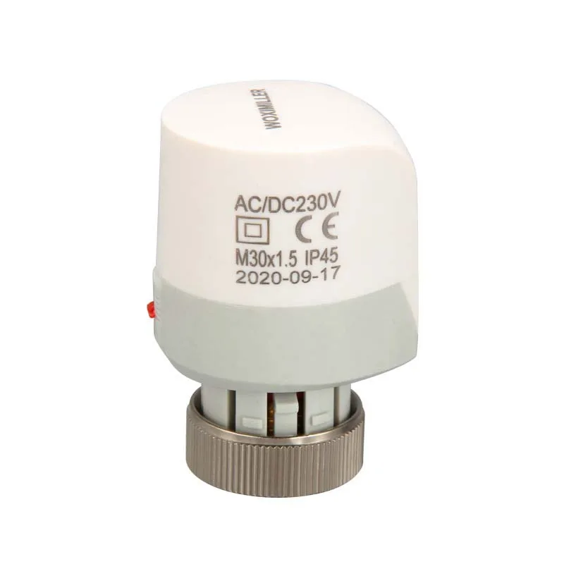 

Radiator valve, 230V normally open normally closed electric heating actuator for floor heating system