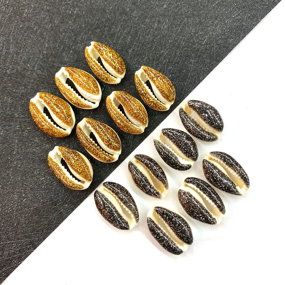

Natural Conch Shell Gold Used for DIY Jewelry Making, Home Decoration Wind Chime Pendant, Jewelry Accessories 10pcs Size 15-20mm