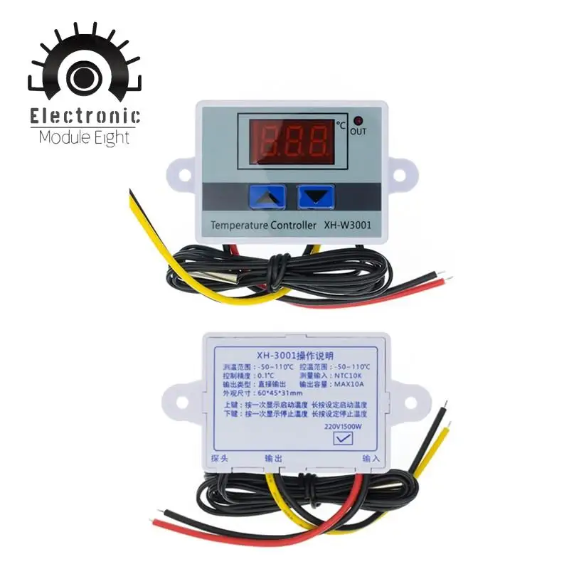 Цифровой светодиодный регулятор температуры AC110-220V телефон для охлаждения