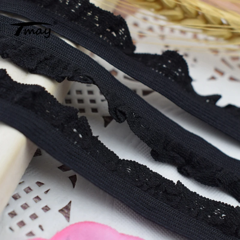 #1739 икружевные штаны резинки 8 ярдов/партия кружевной отделкой 15 мм широкий