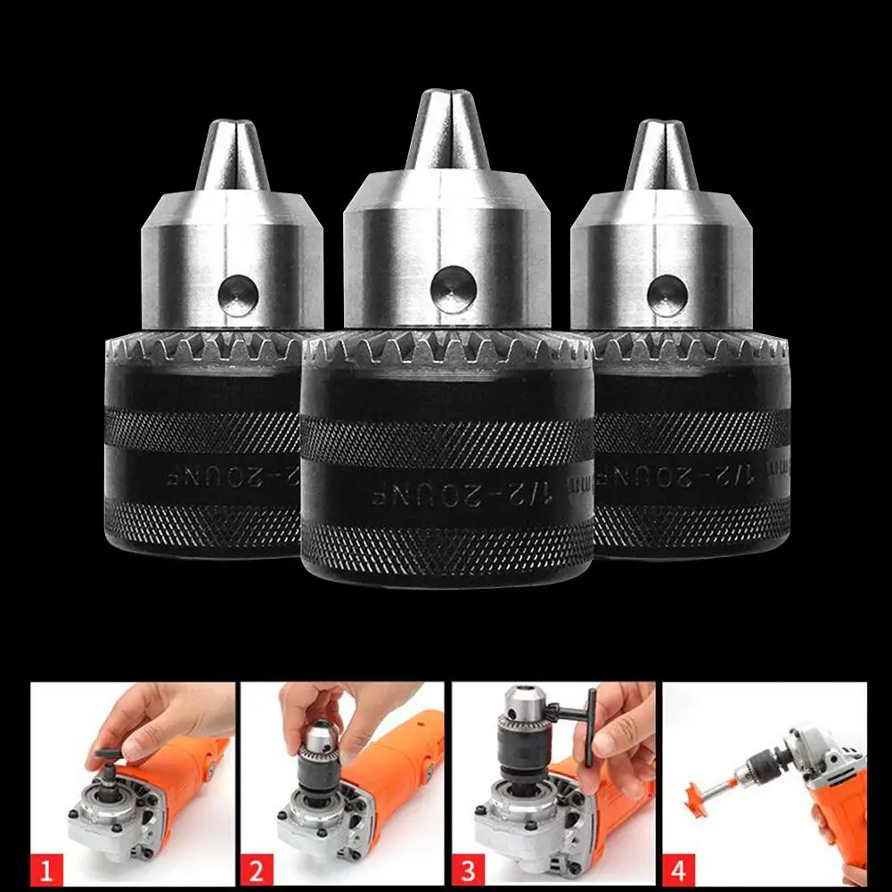 Drill Chuck Heavy Duty Convert Impact Driver and Wrench to Angle Grinder Iron Chucks 10MM with 1/4 #CO | Инструменты