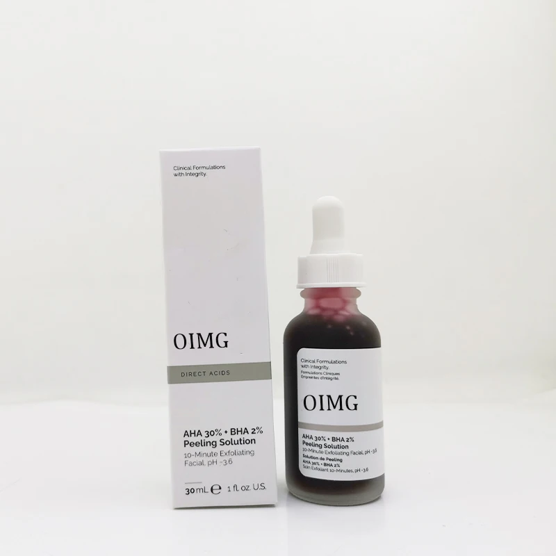OIMG AHA 30% + BHA 2% раствор для пилинга 10 минут отшелушивающая Сыворотка лица с