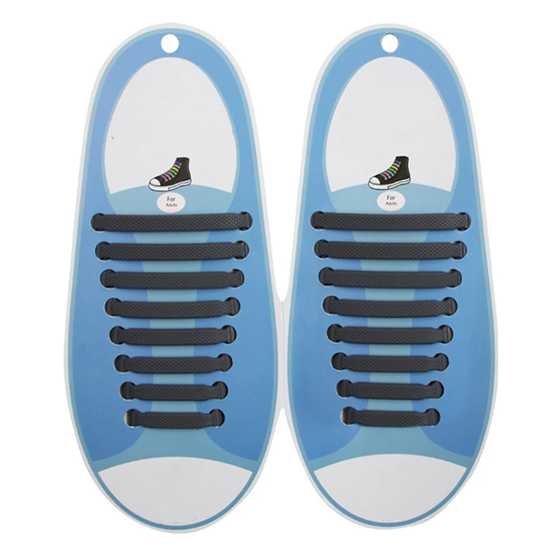 Силиконовые шнурки эластичные без завязывания 16 шт./лот | Обувь