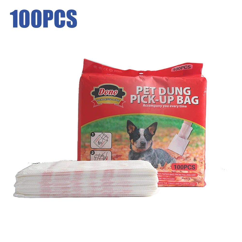 

100 шт./лот сумка для уборки собак и кошек, одноразовая сумка для сбора кошек и собак, сумка для сбора кошек и собак, товары для домашних животн...