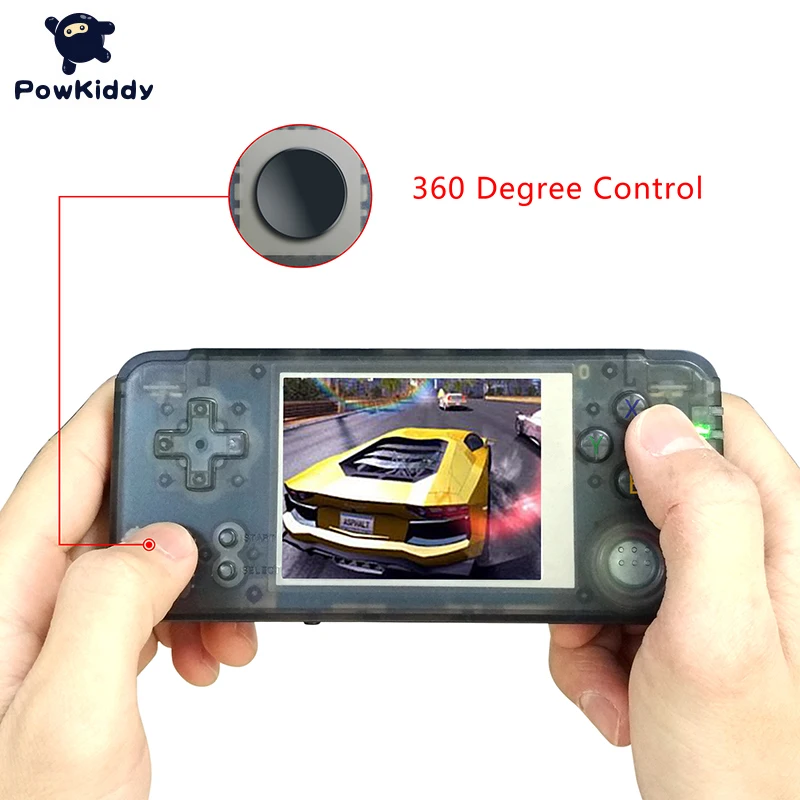 Портативный джойстик Powkiddy 360 градусов встроенный 3000 игр портативная игровая