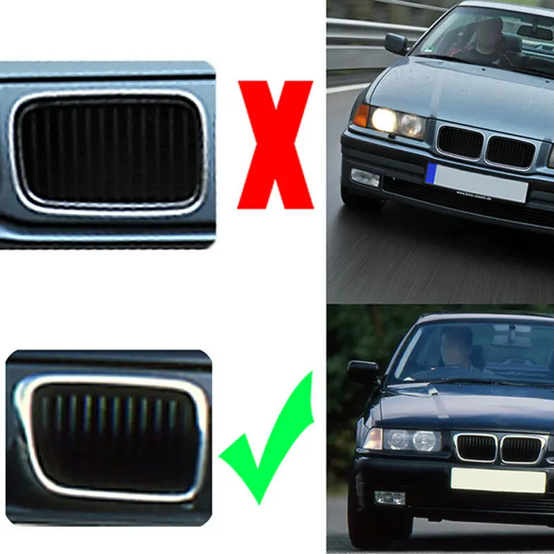 E36 гриль черный передний бампер для почек решетка BMW 3 Series 318I 323I 328I M3 1997 1999|Гоночные