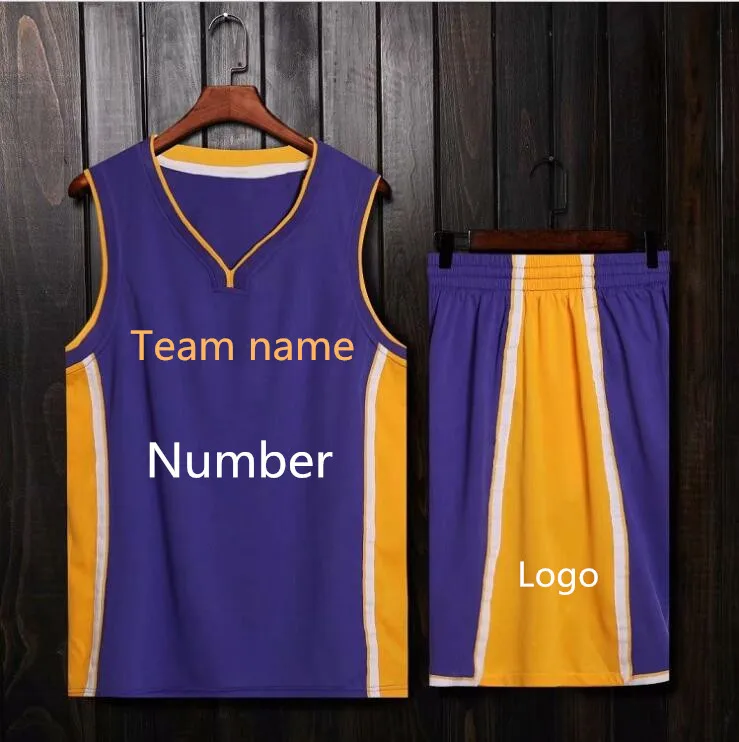 Пользовательское имя и номер Новый сезон Баскетбол Джерси для взрослых детей