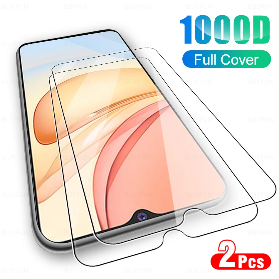 

2Pcs Screen Protector Tempered Glass For Vivo Y53S Y53 Full Coverage Protective Film On The For Vivo Y 53 S HD 9H Glas 6.58"