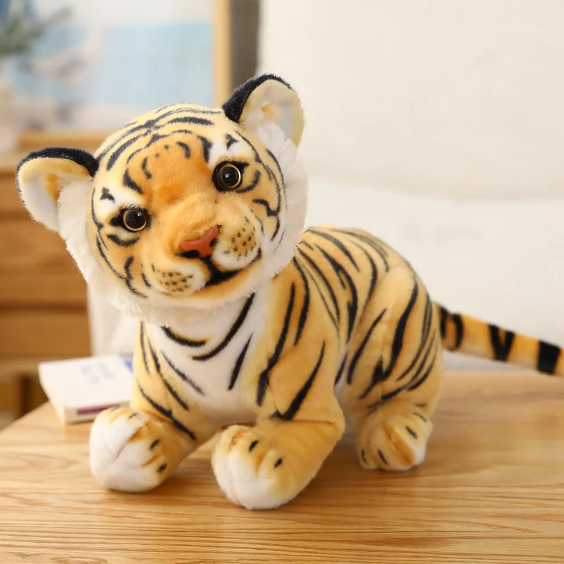 Имитация тигра плюшевая игрушка мягкая и Реалистичная подушка в виде животного
